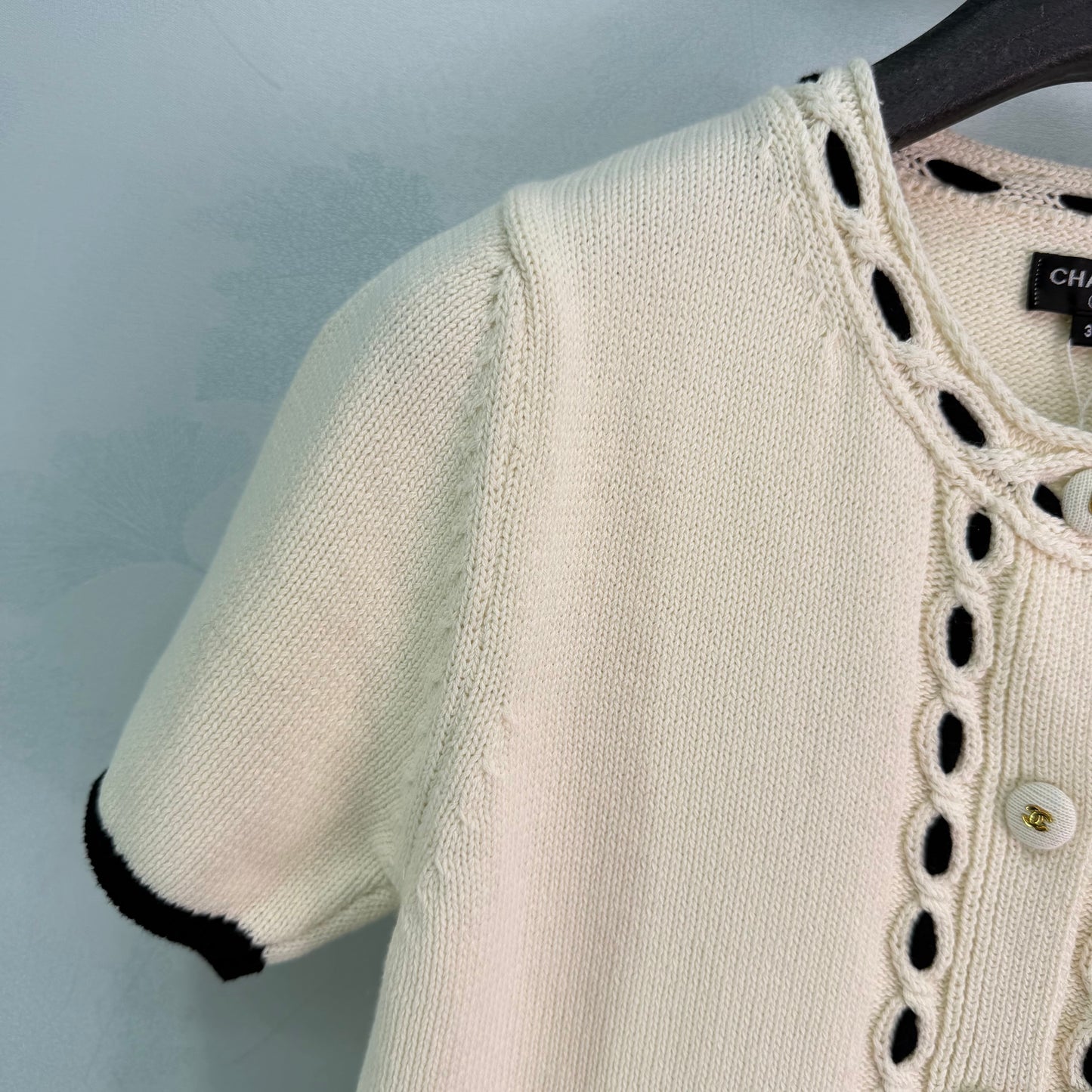 26SS NEUER kurzärmeliger Strickcardigan