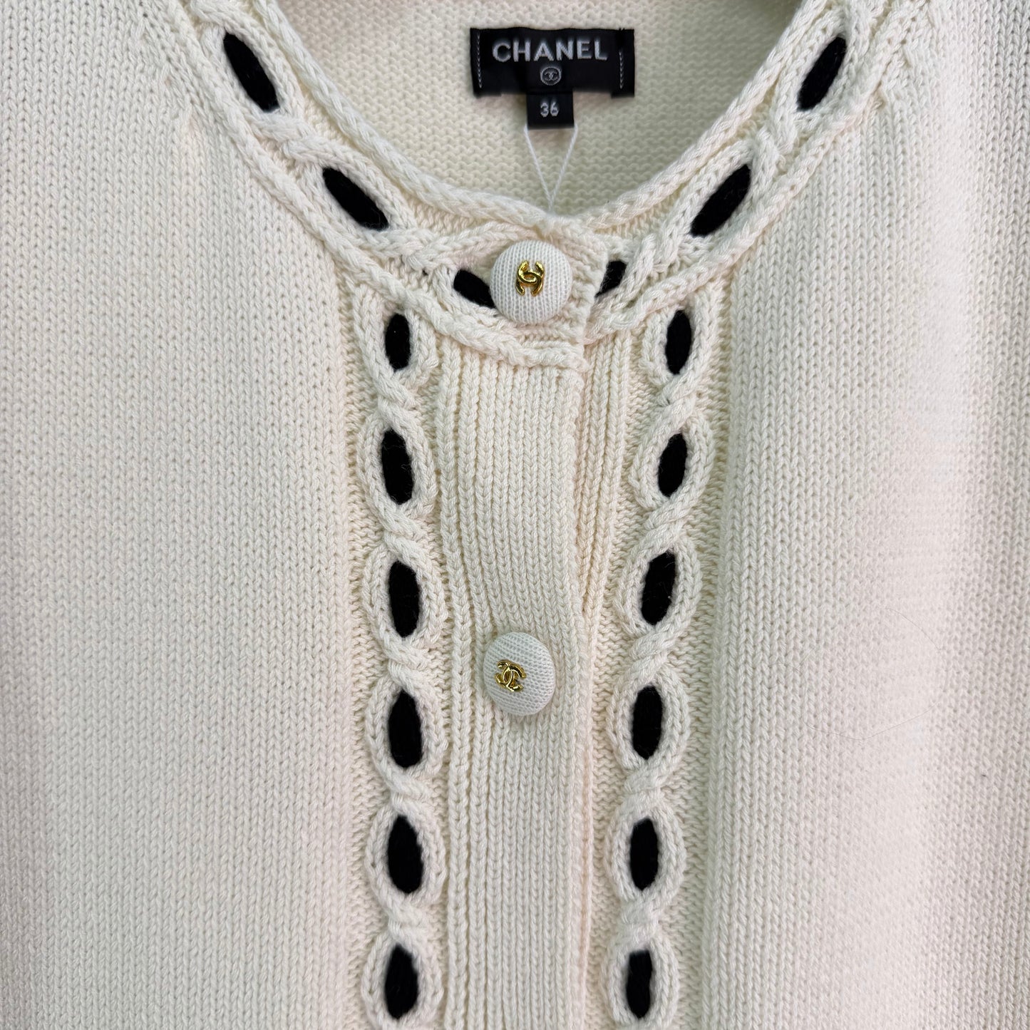 26SS NEUER kurzärmeliger Strickcardigan