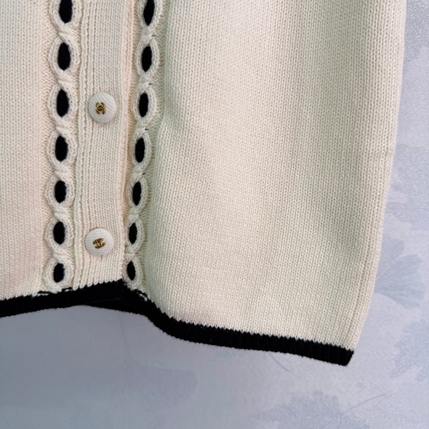 26SS NEUER kurzärmeliger Strickcardigan
