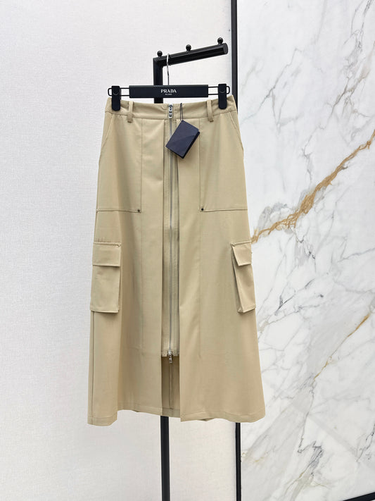 26SS NEW triangle zipper skirt