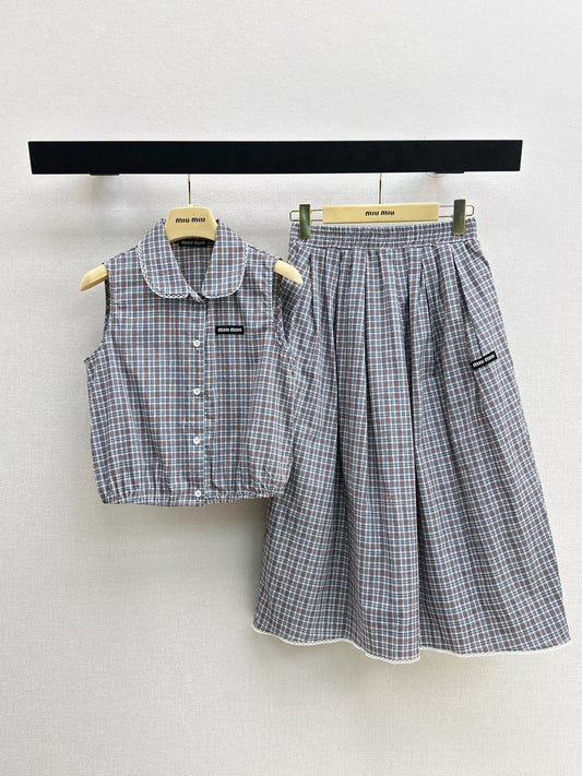 26SS NEW age-reducing plaid suit