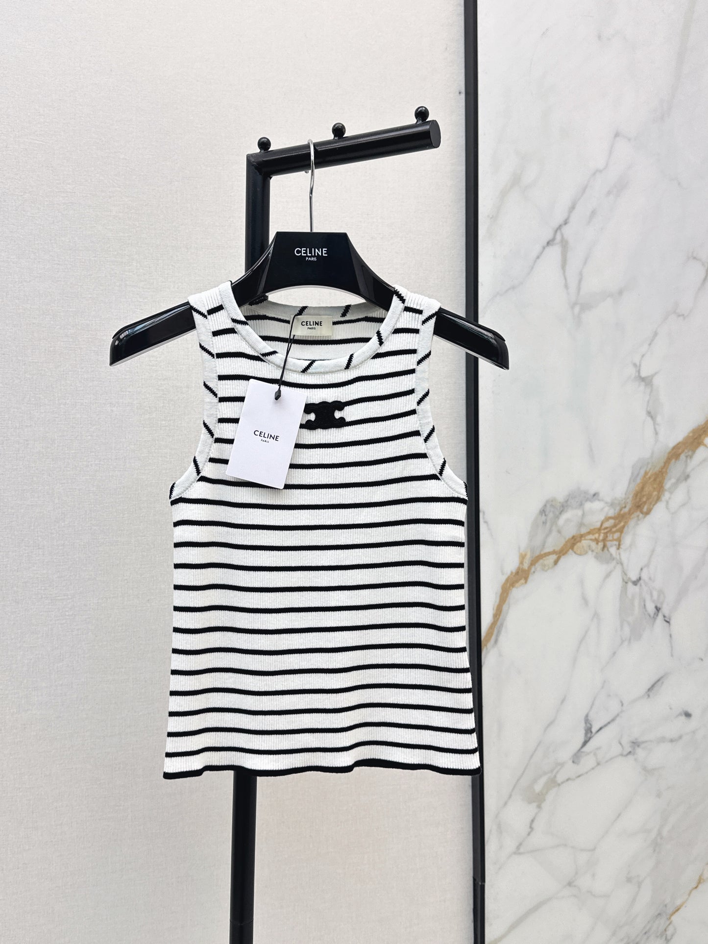 🔥Highest Quality🔥26SS NEW Classic Arc de Triomphe striped vest