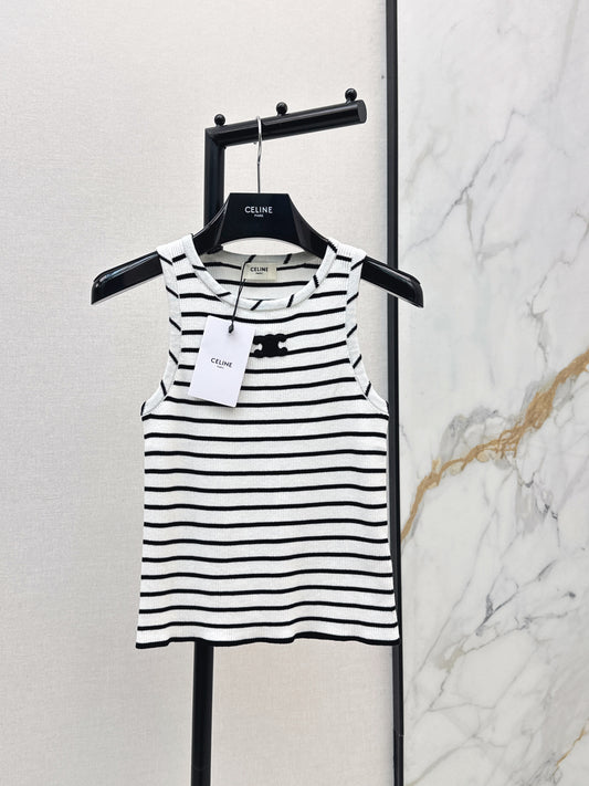 🔥Highest Quality🔥26SS NEW Classic Arc de Triomphe striped vest