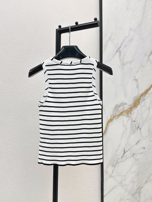 🔥Highest Quality🔥26SS NEW Classic Arc de Triomphe striped vest