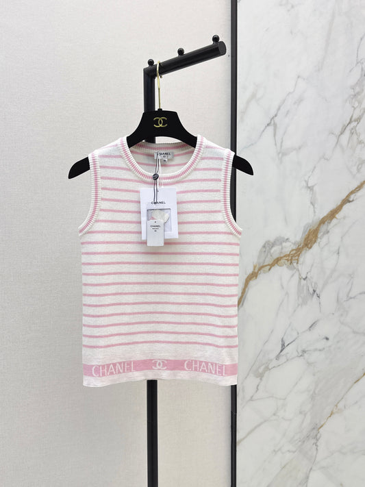 🔥Highest Quality🔥26SS NEW Beach Resort Series Striped Sleeveless Sweater