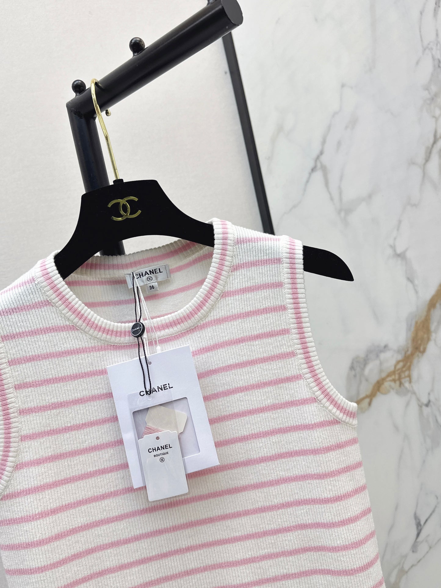 🔥Highest Quality🔥26SS NEW Beach Resort Series Striped Sleeveless Sweater