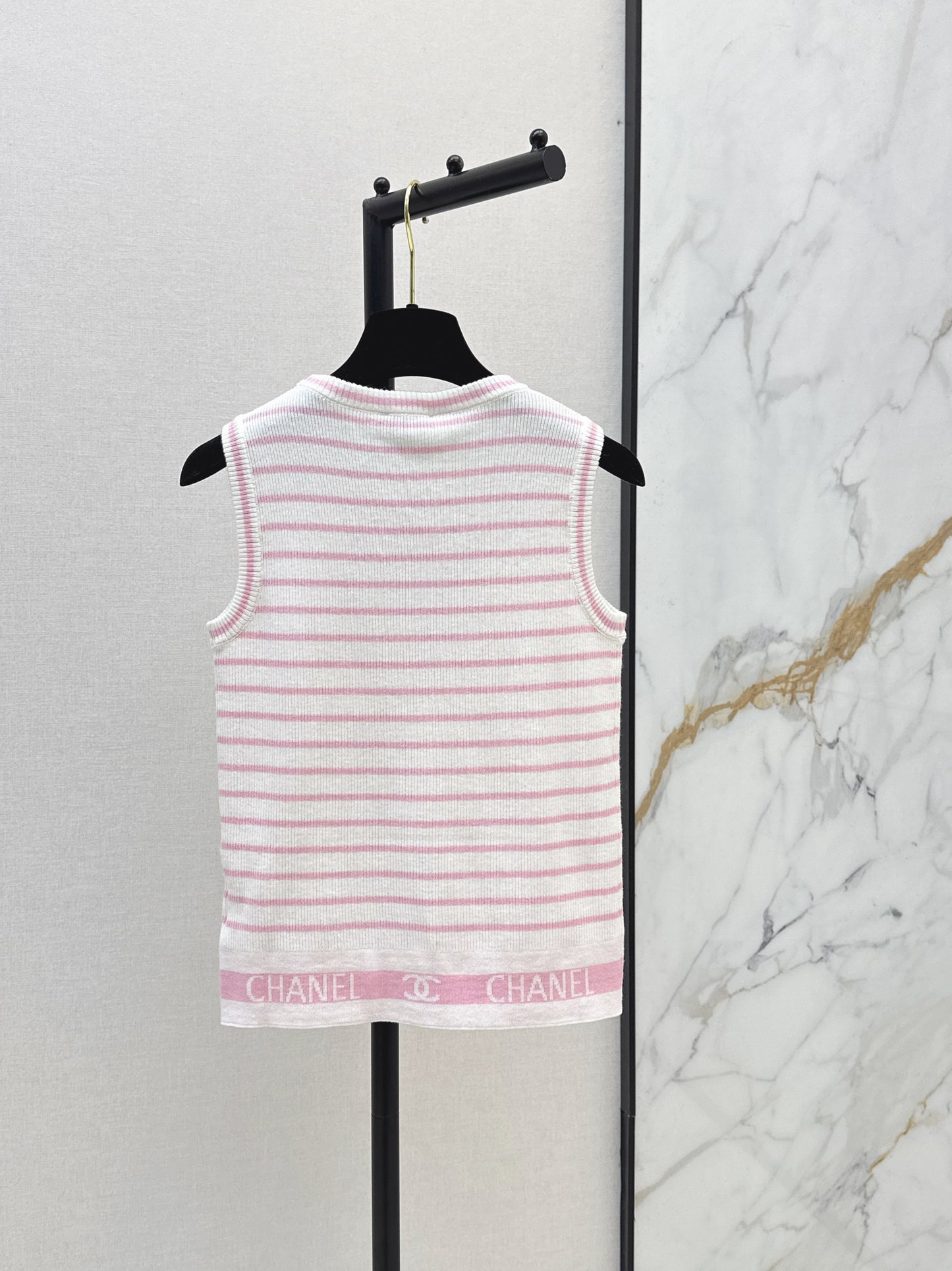 🔥Highest Quality🔥26SS NEW Beach Resort Series Striped Sleeveless Sweater