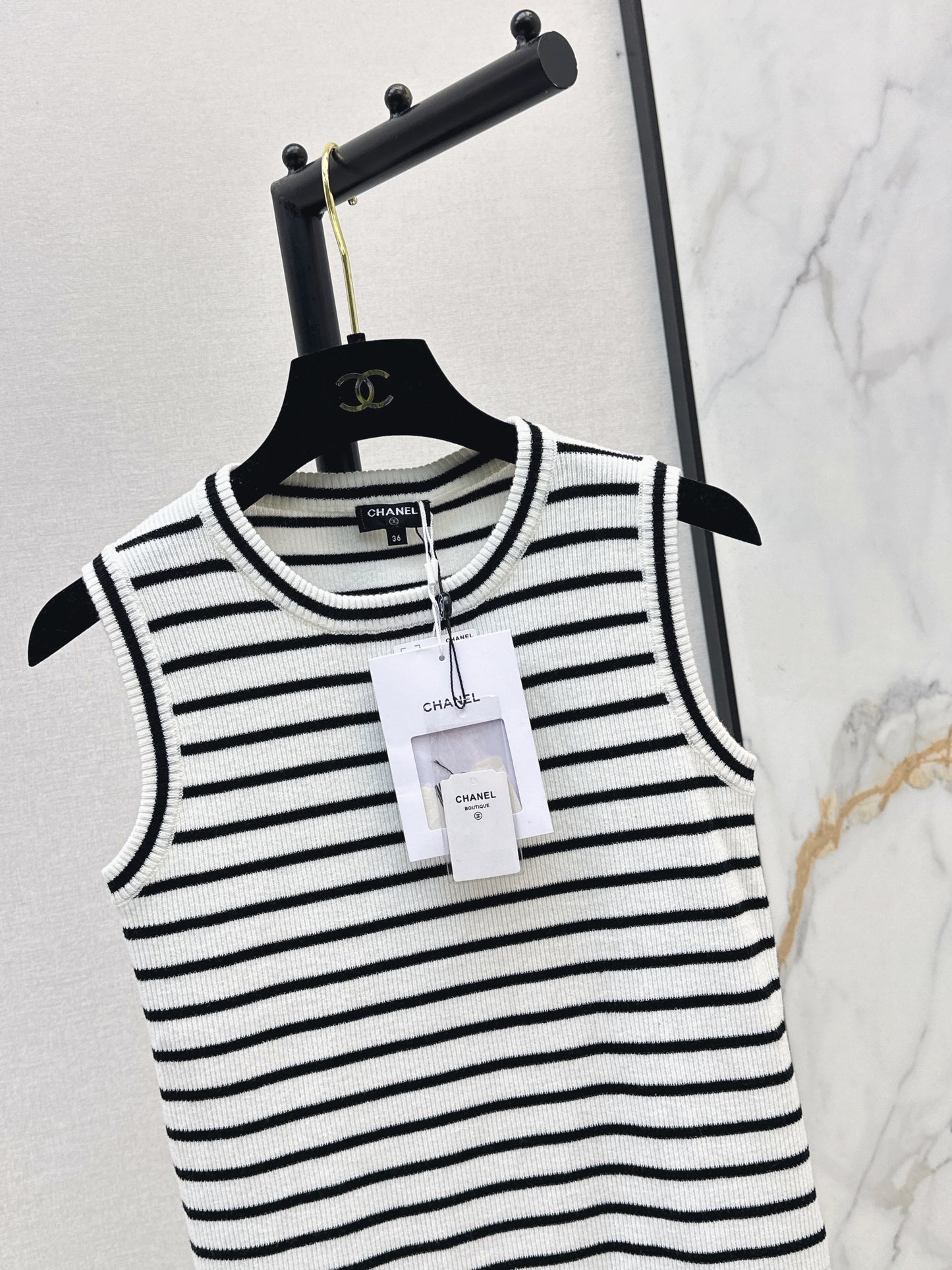 🔥Highest Quality🔥26SS NEW Beach Resort Series Striped Sleeveless Sweater