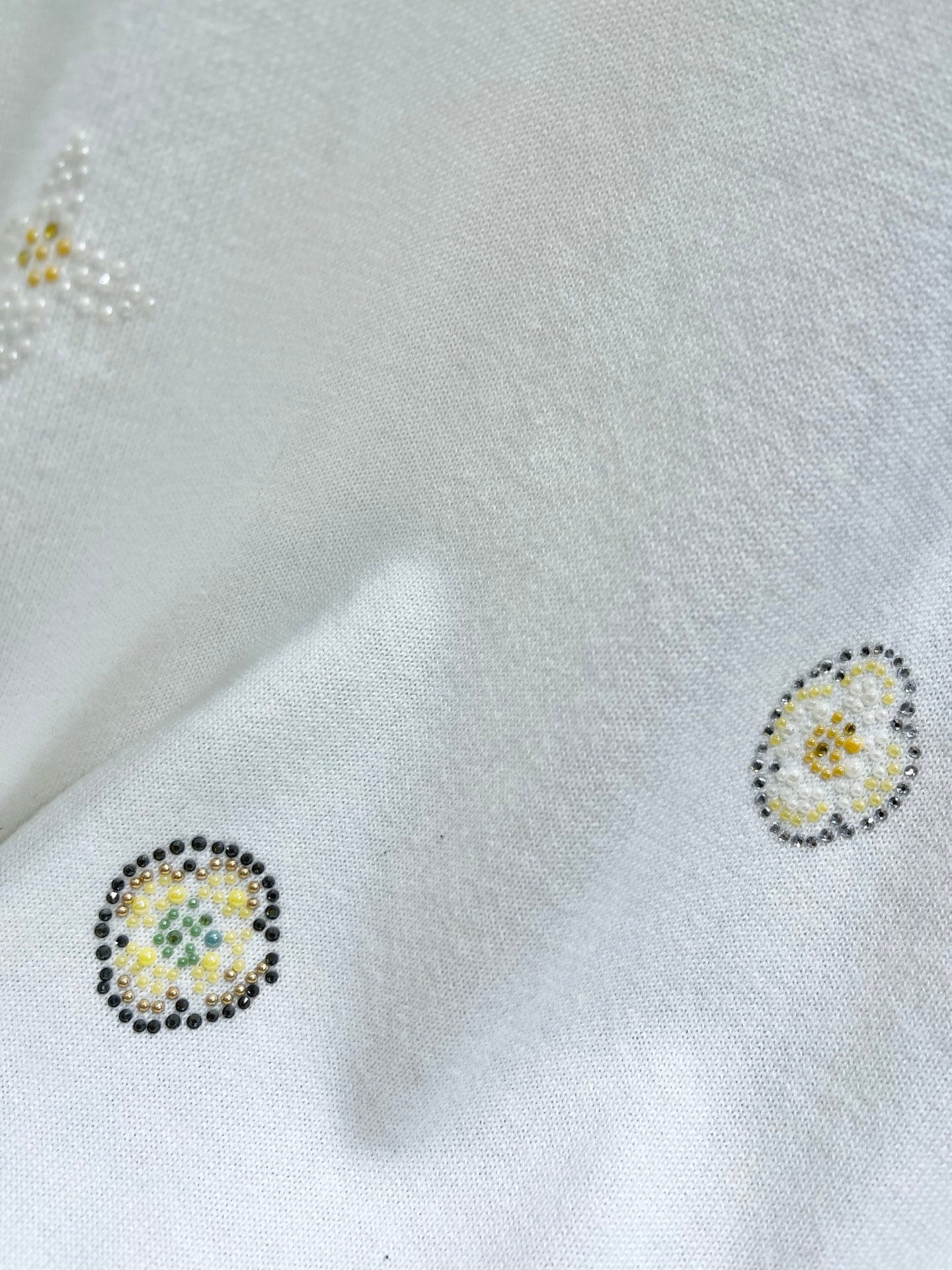26SS NEW Rhinestone knitted short sleeves