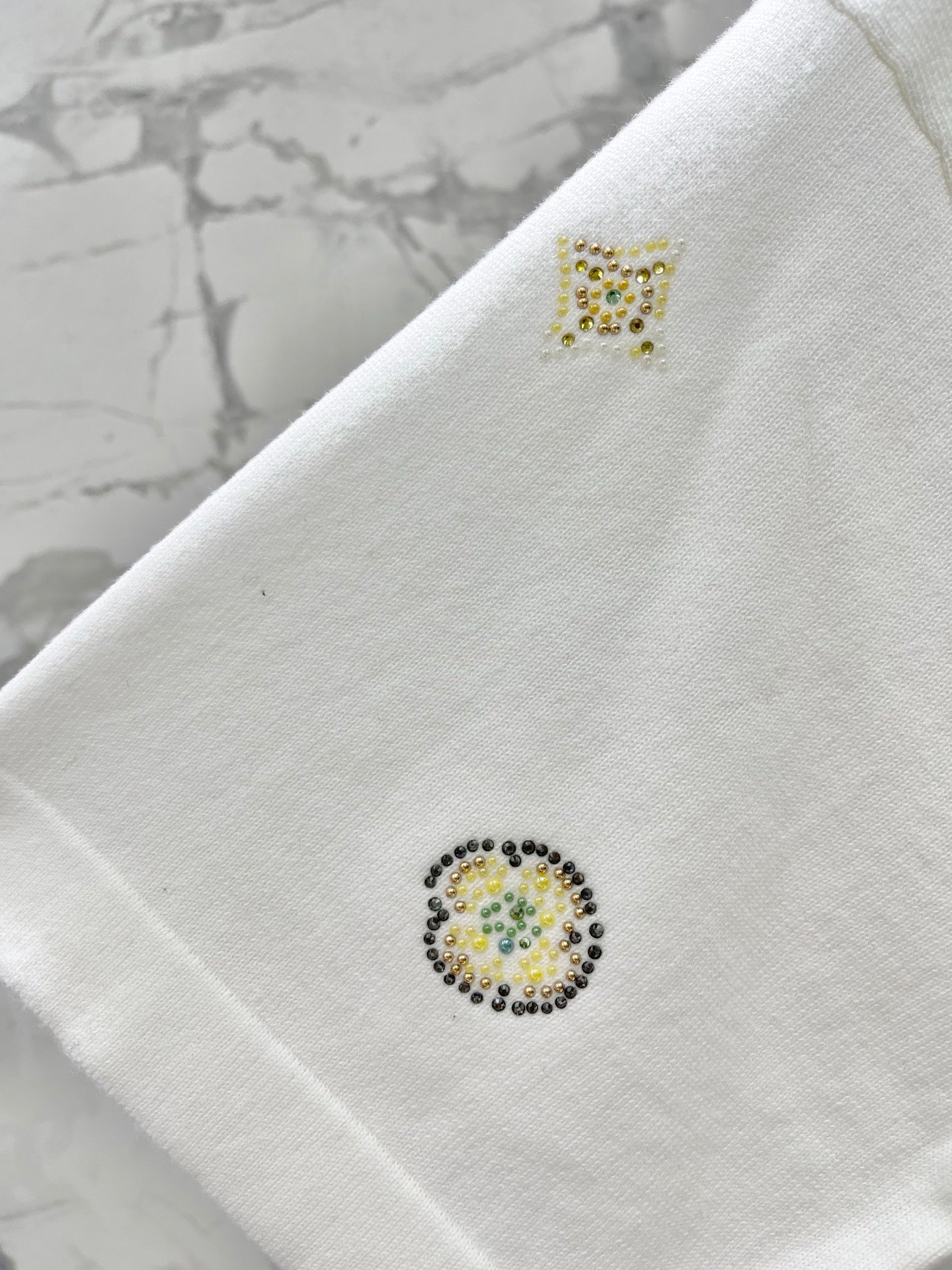 26SS NEW Rhinestone knitted short sleeves