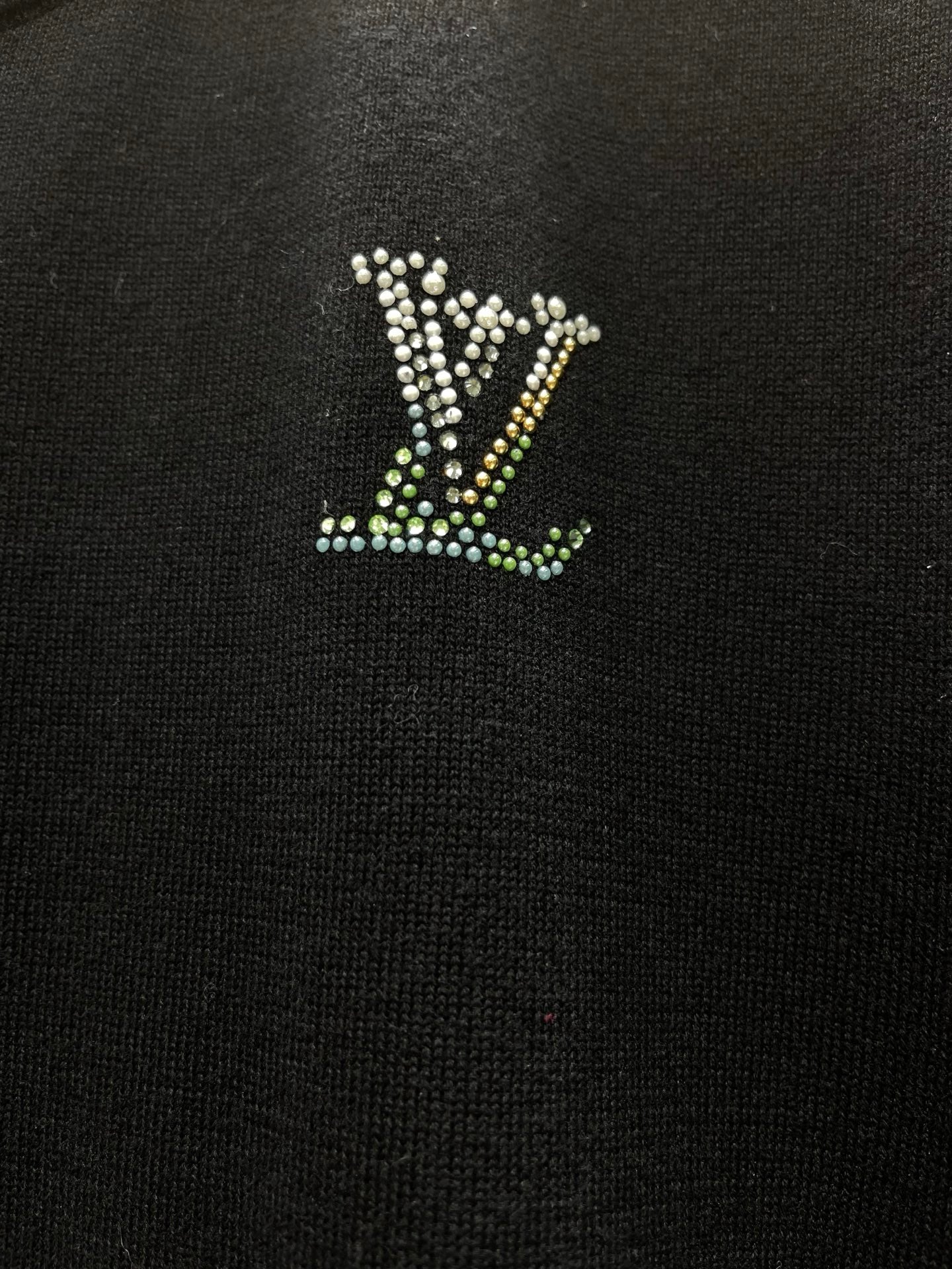 26SS NEW Rhinestone knitted short sleeves