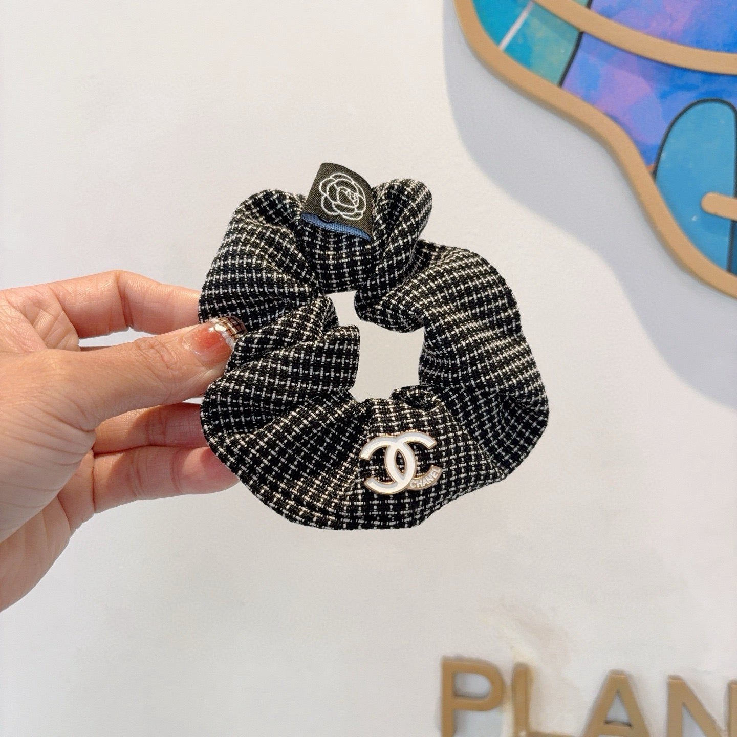 26SS NEW Double C letter fabric hair tie
