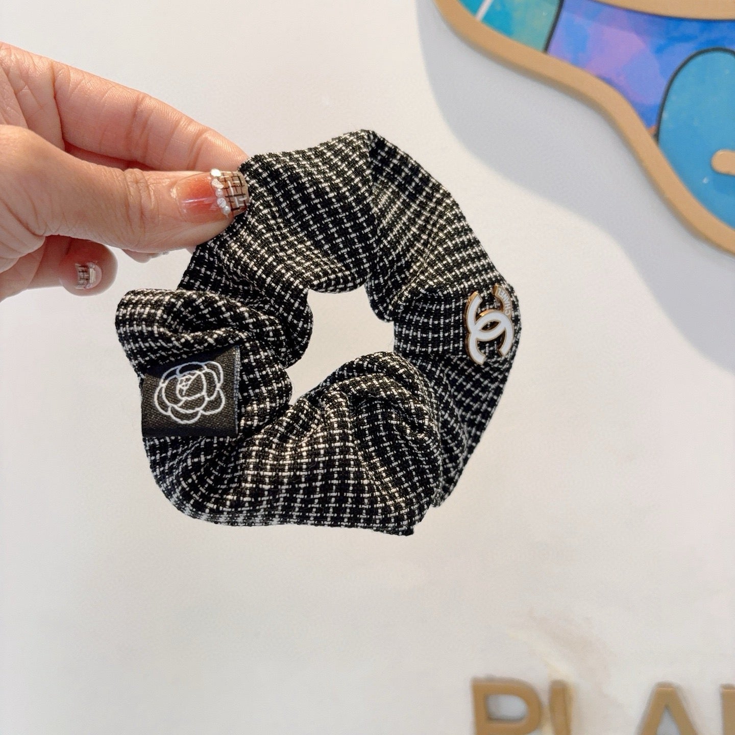26SS NEW Double C letter fabric hair tie