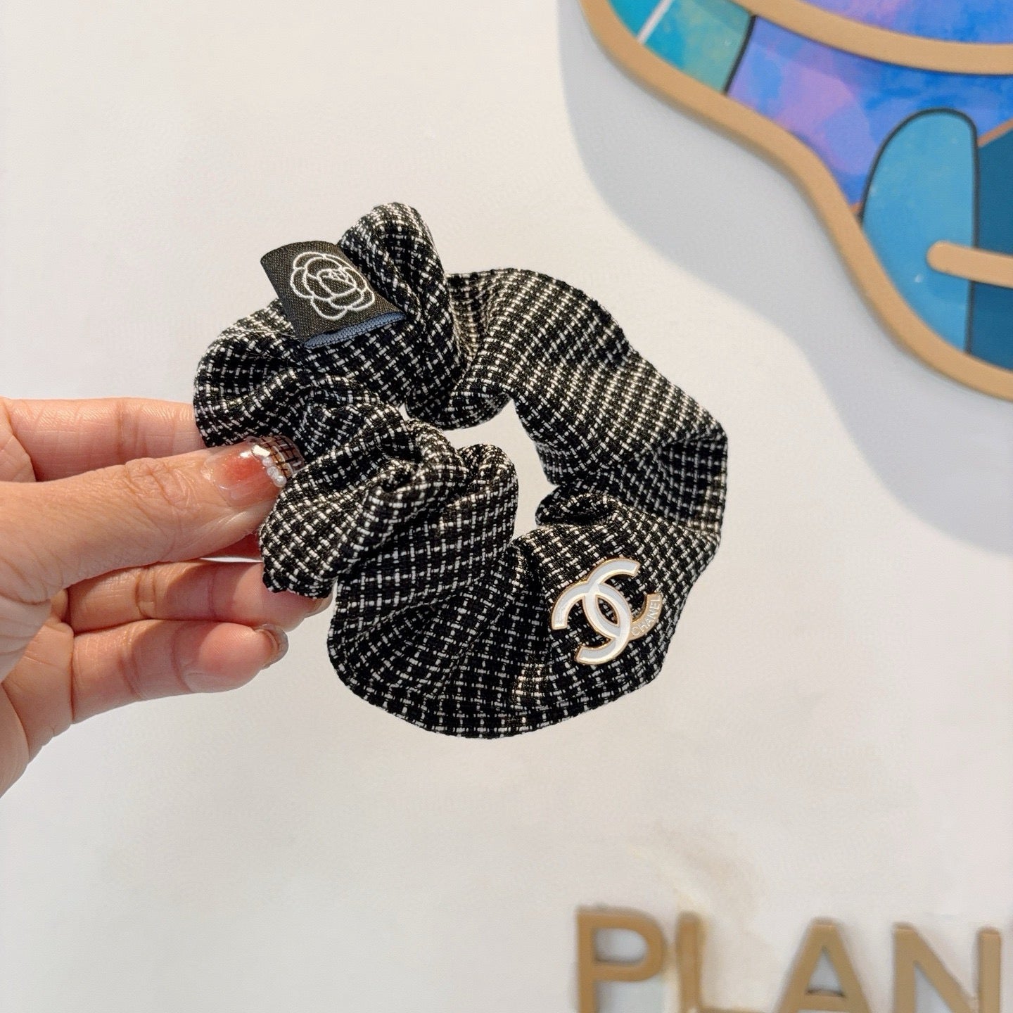 26SS NEW Double C letter fabric hair tie