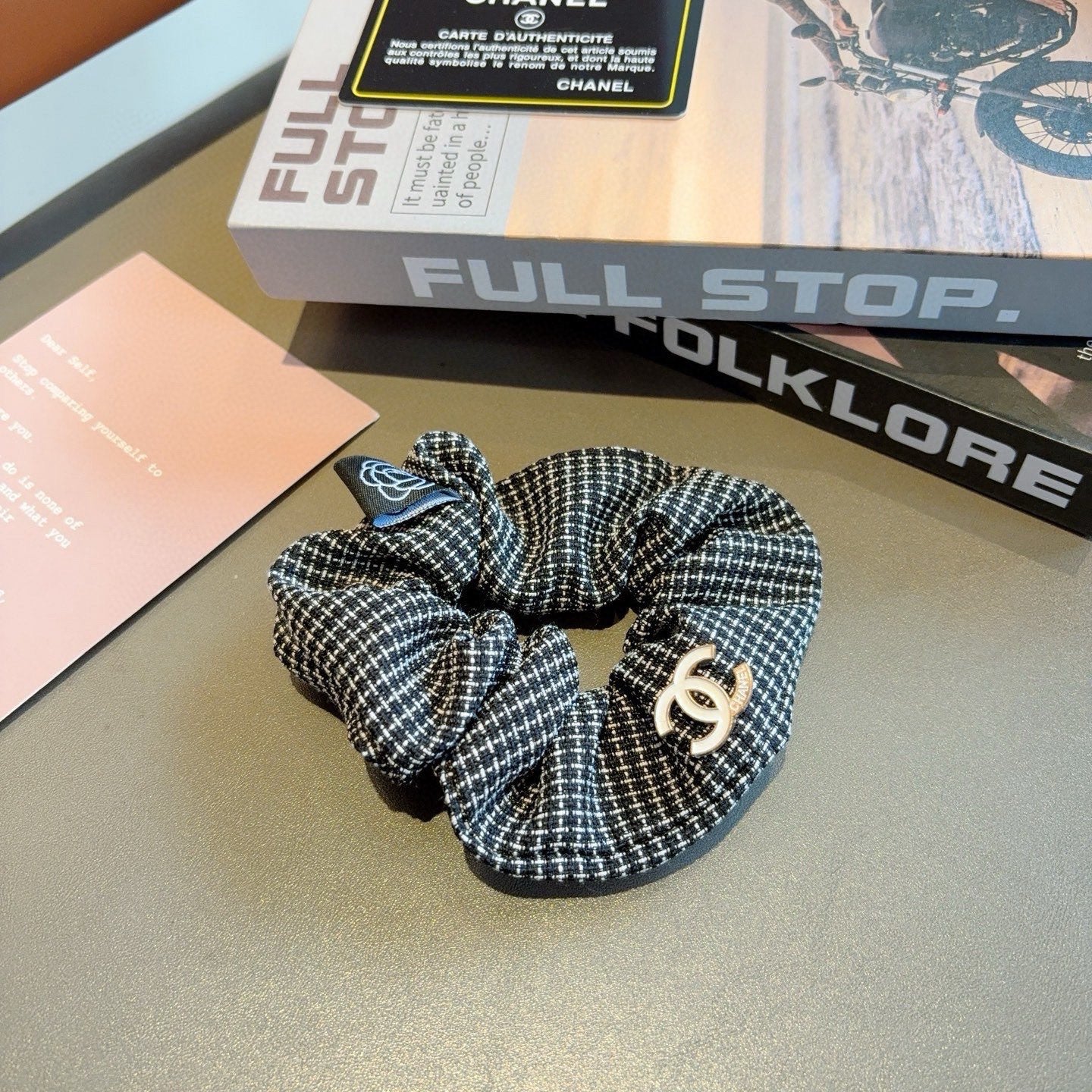 26SS NEW Double C letter fabric hair tie