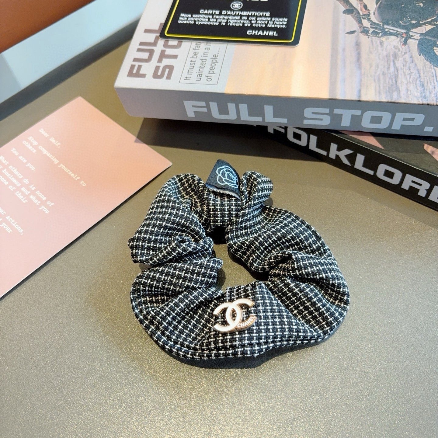 26SS NEW Double C letter fabric hair tie