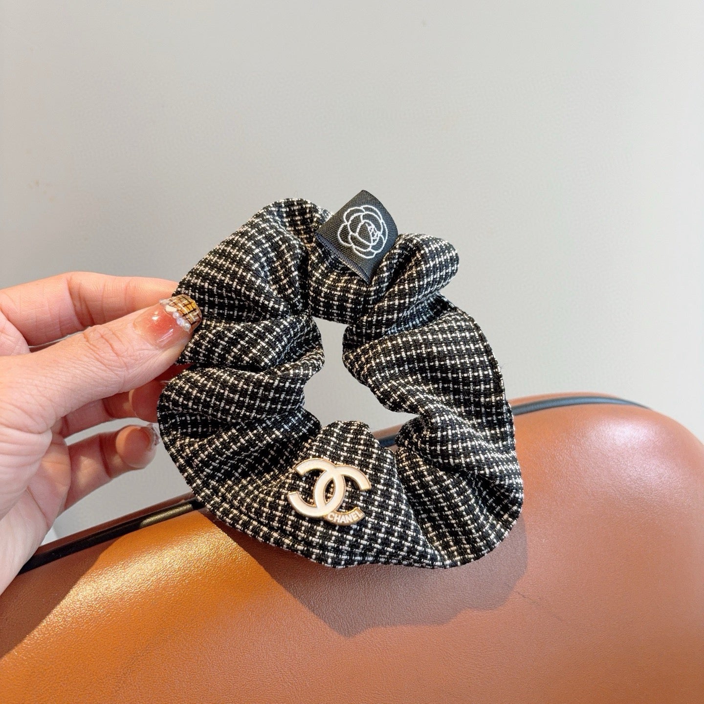 26SS NEW Double C letter fabric hair tie