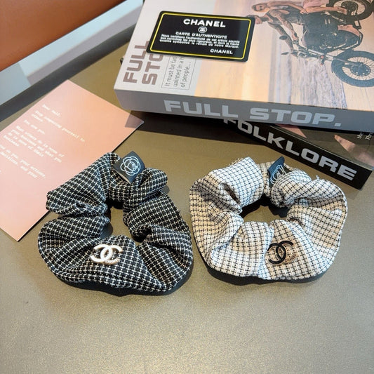 26SS NEW Double C letter fabric hair tie