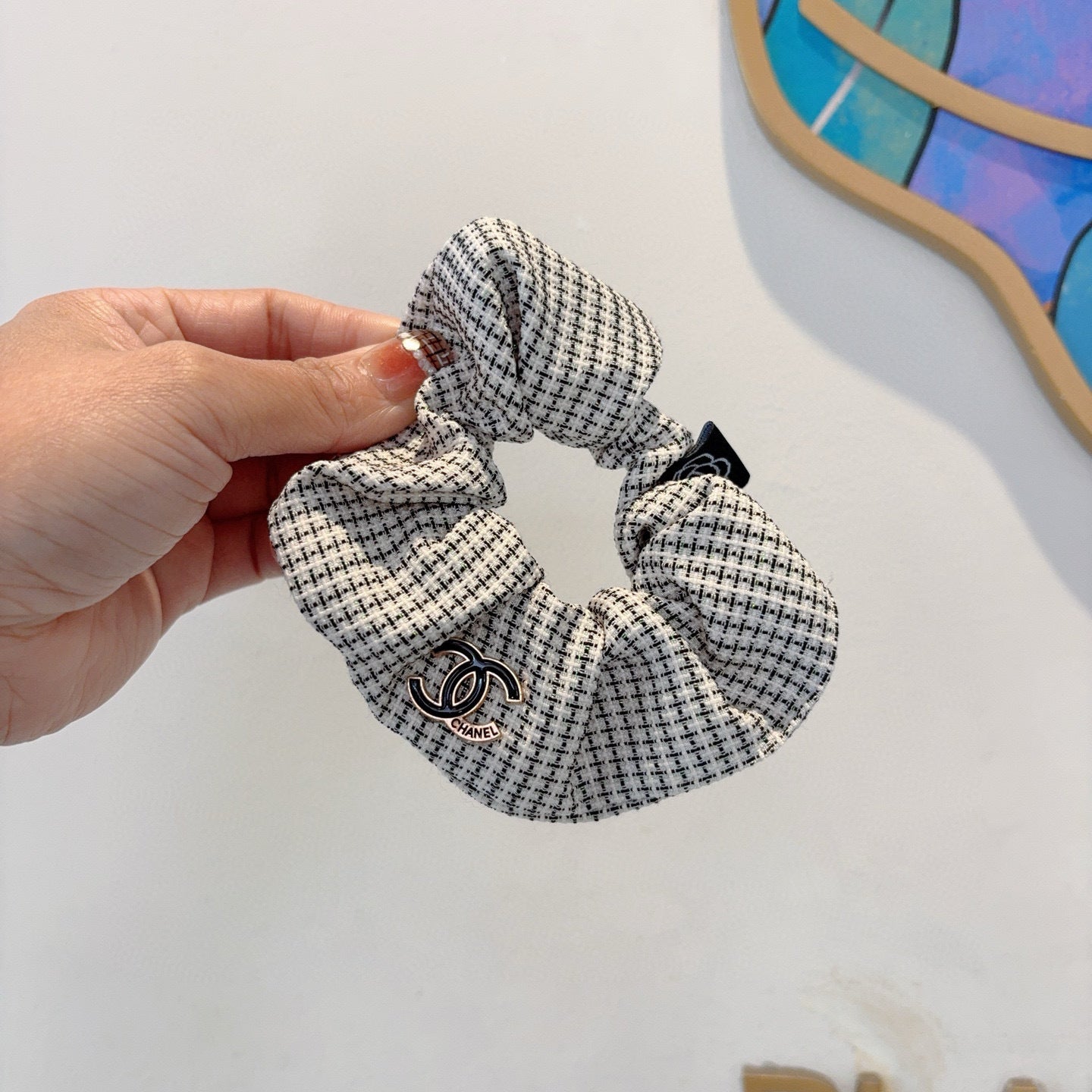 26SS NEW Double C letter fabric hair tie