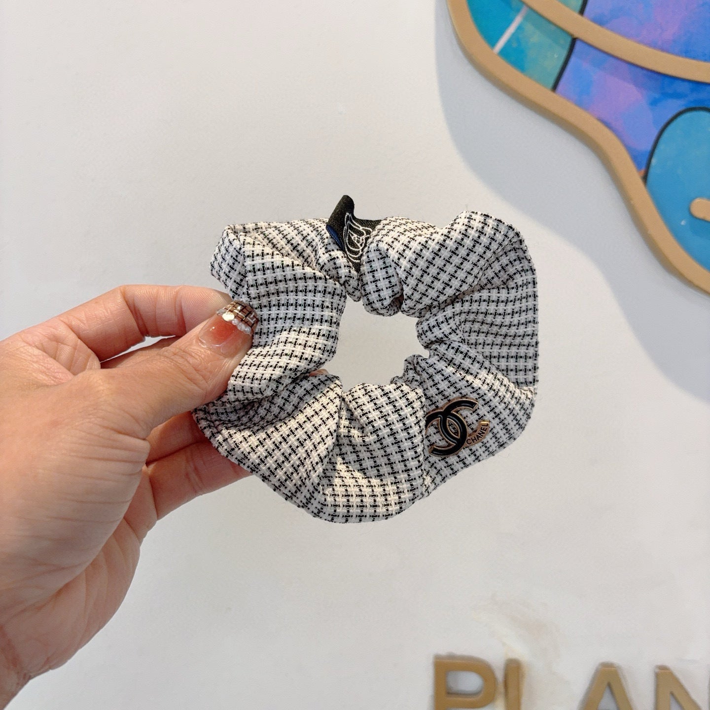 26SS NEW Double C letter fabric hair tie