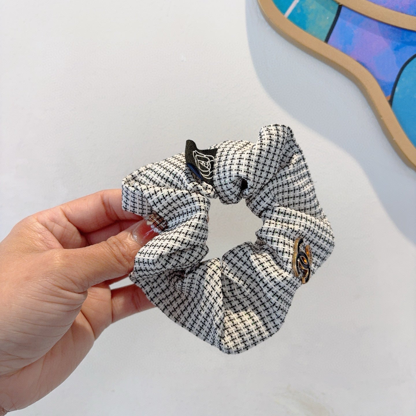 26SS NEW Double C letter fabric hair tie