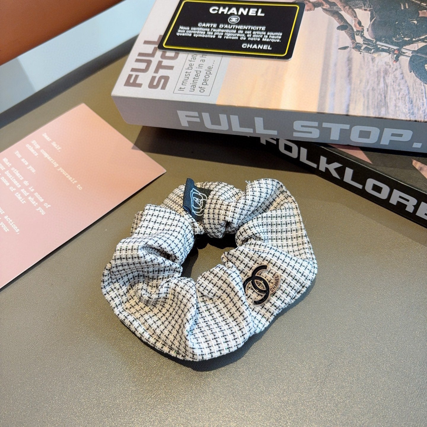 26SS NEW Double C letter fabric hair tie