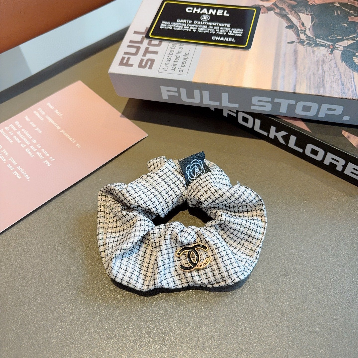 26SS NEW Double C letter fabric hair tie