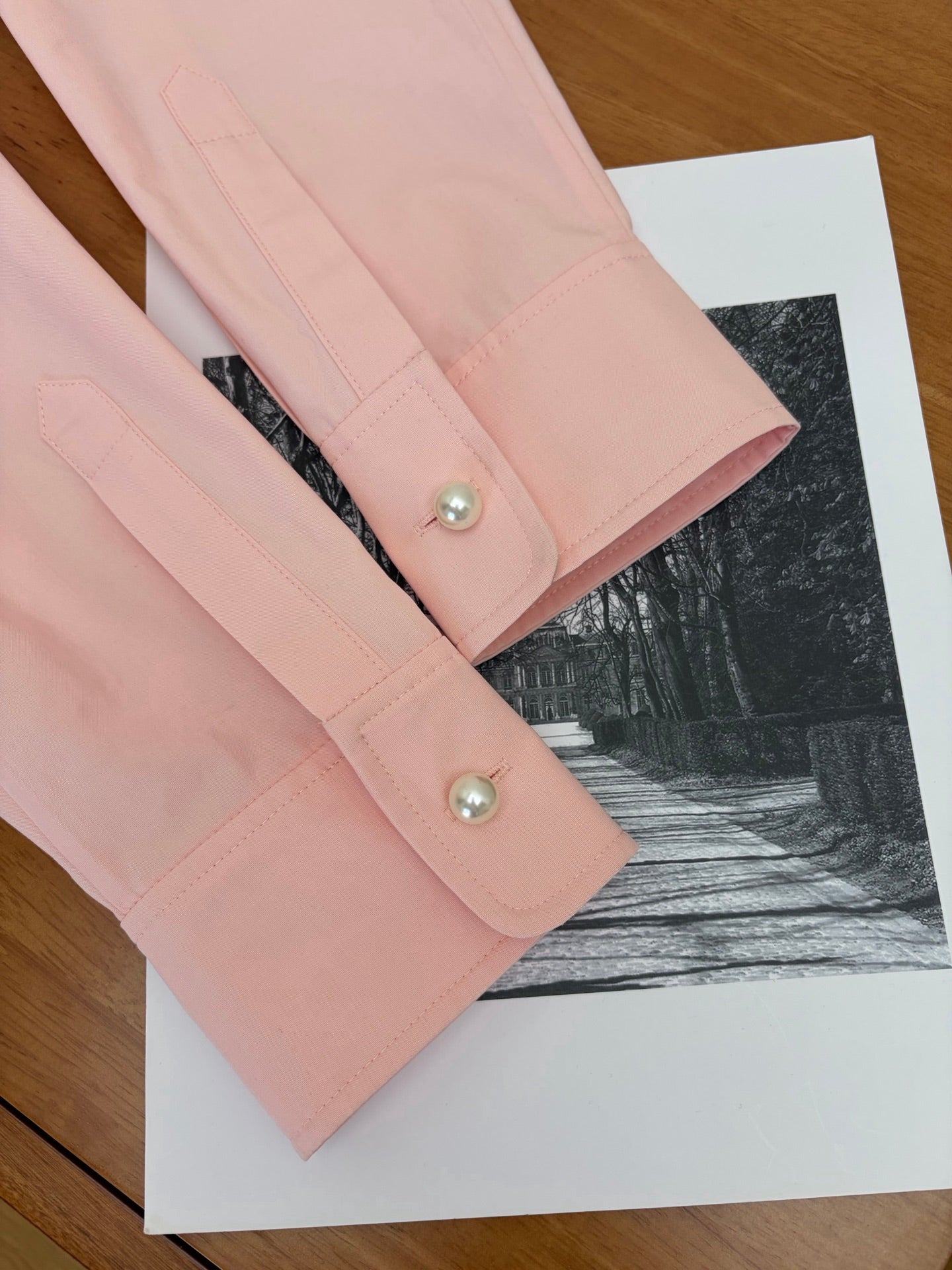 🔥Highest Quality🔥26SS NEW show style double pocket silk cotton pink shirt