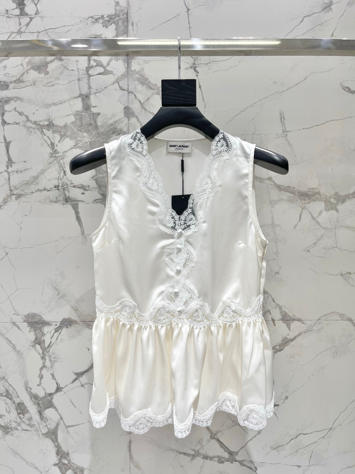 26SS NEW Vacation ⛱️lace stitching sleeveless vest