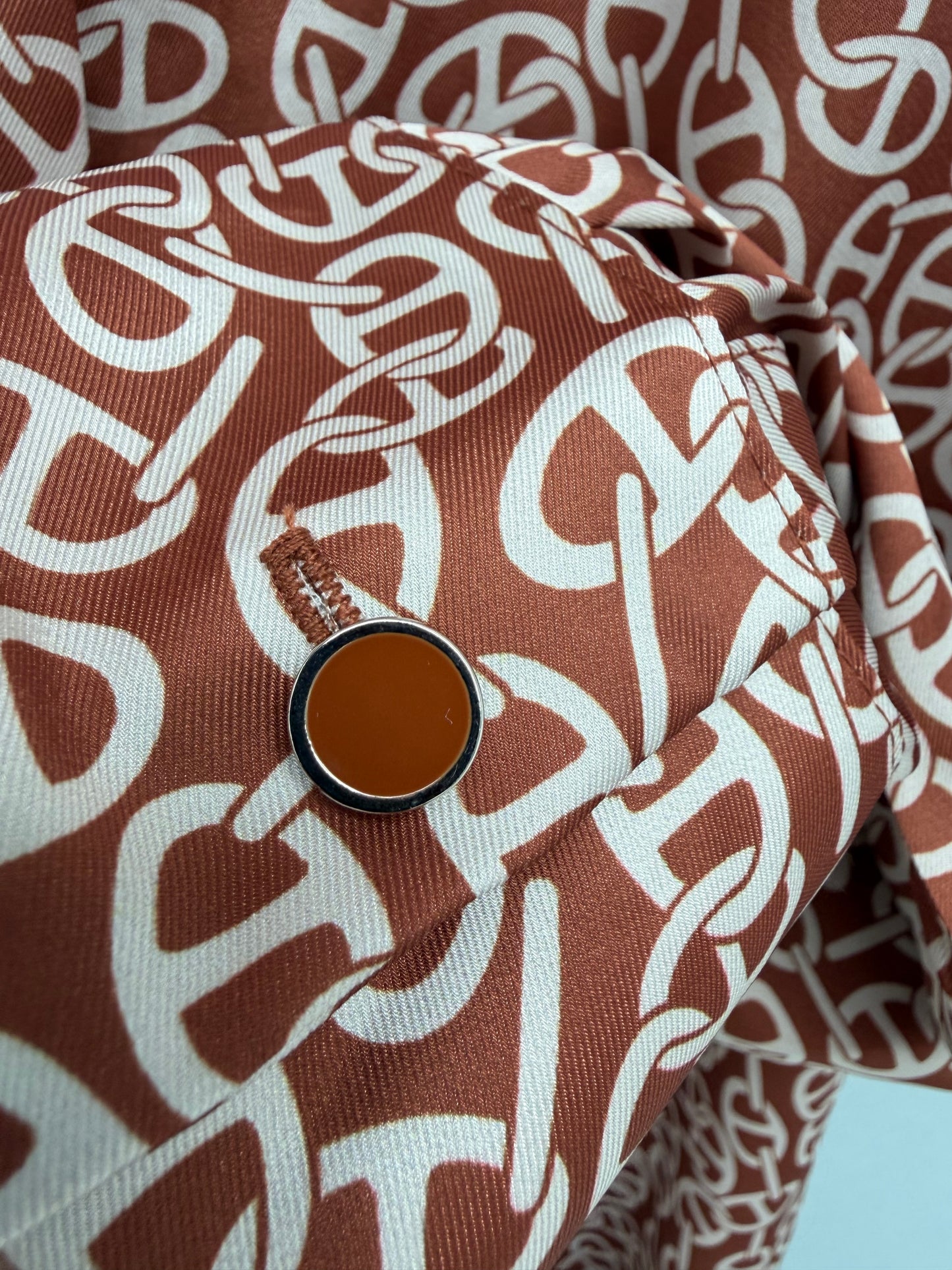 26SS NEW Silk pig nose print lapel long sleeve shirt
