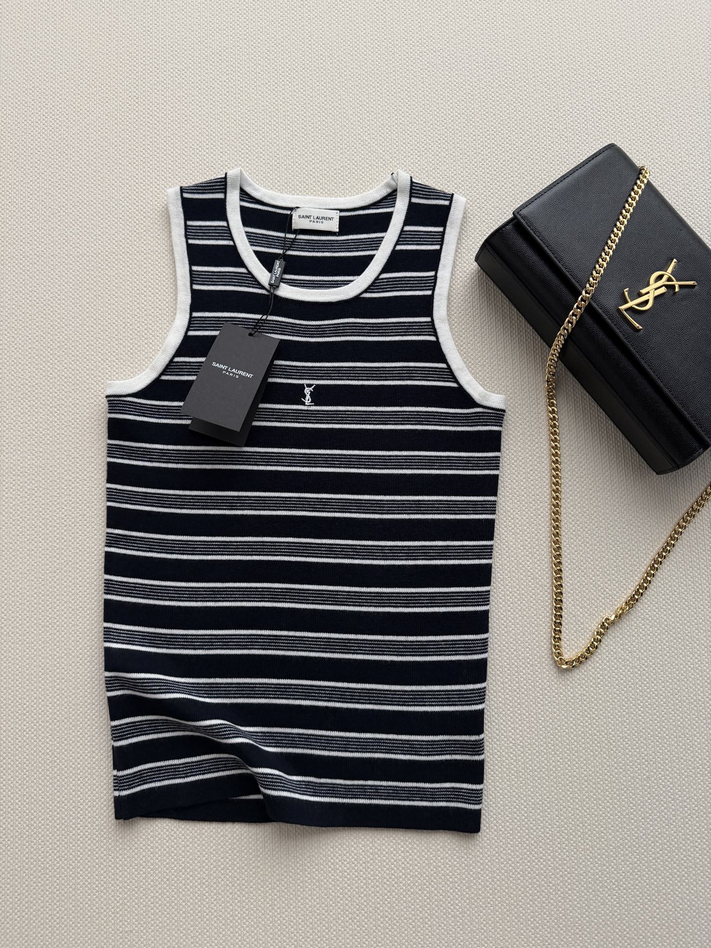 🔥HOT🔥26SS NEW Striped knitted vest