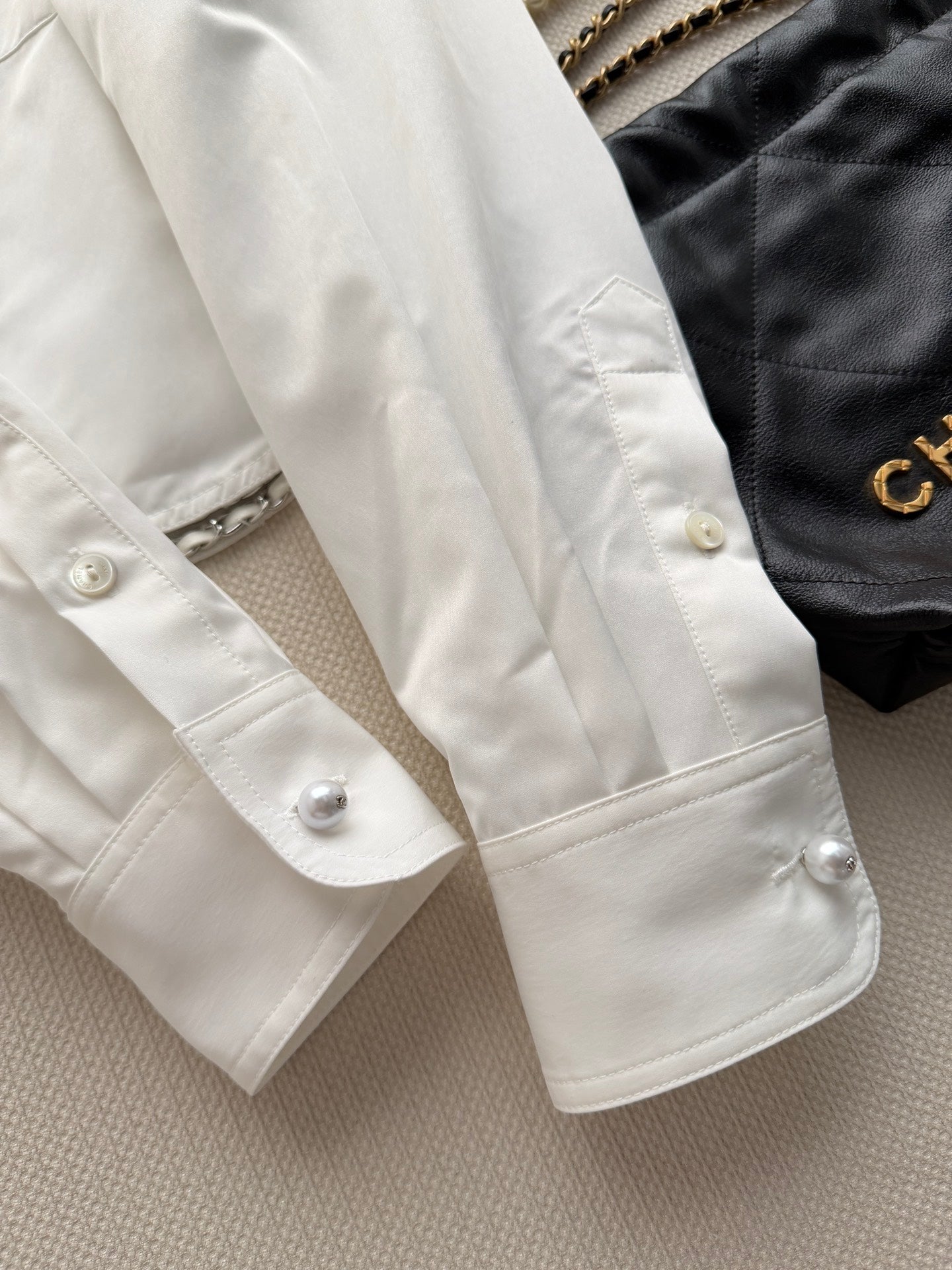 🔥Highest Quality🔥26SS NEW White double pocket long sleeve short shirt
