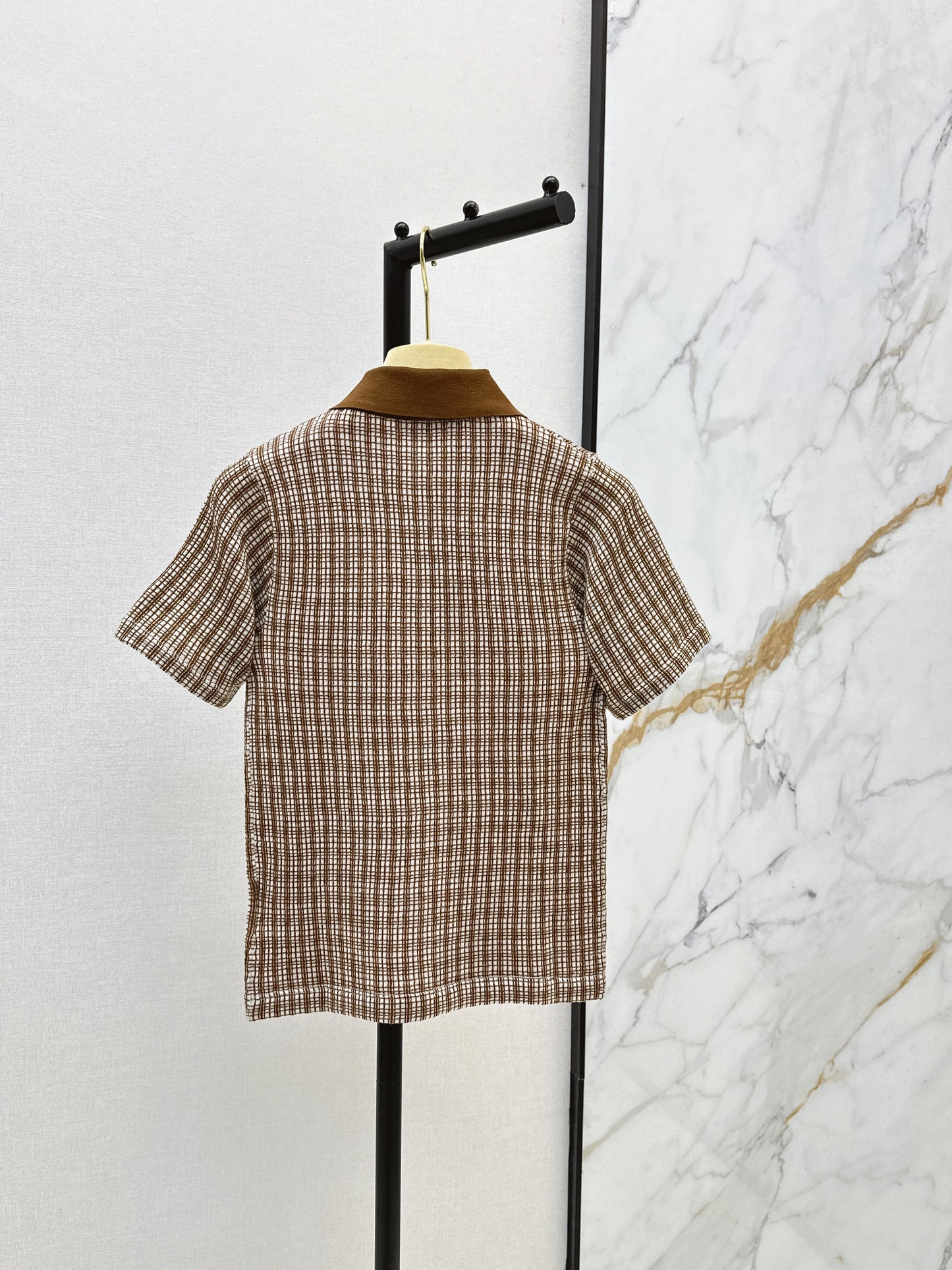 26SS NEW Age-defying Plaid Polo Knit Sweater