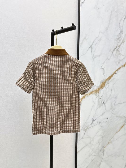 26SS NEW Age-defying Plaid Polo Knit Sweater