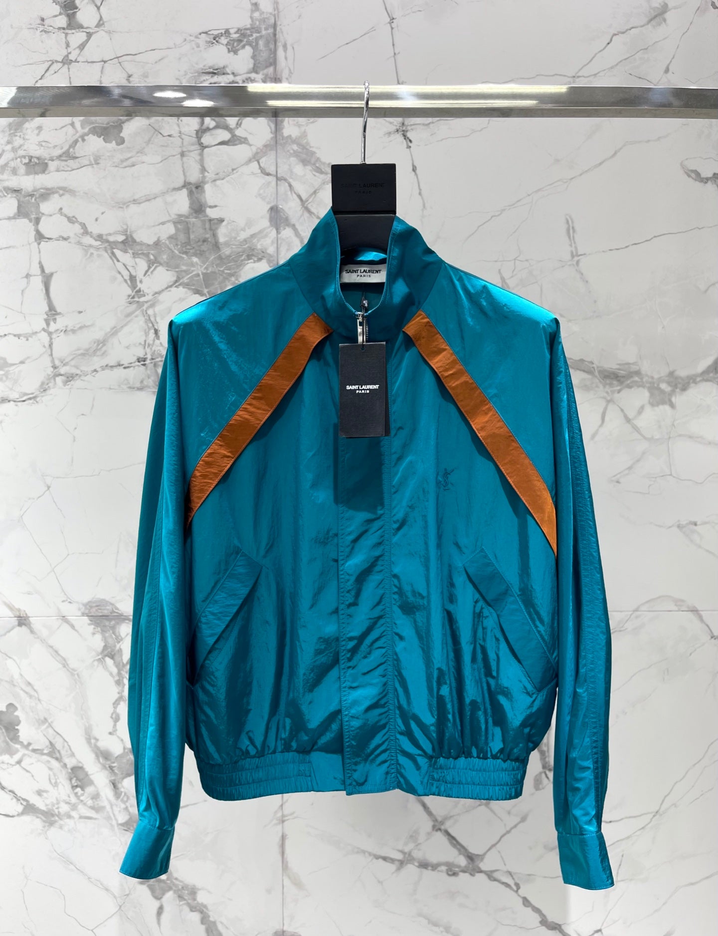 26SS NEW Stand Collar Color Block Lightweight Jacket