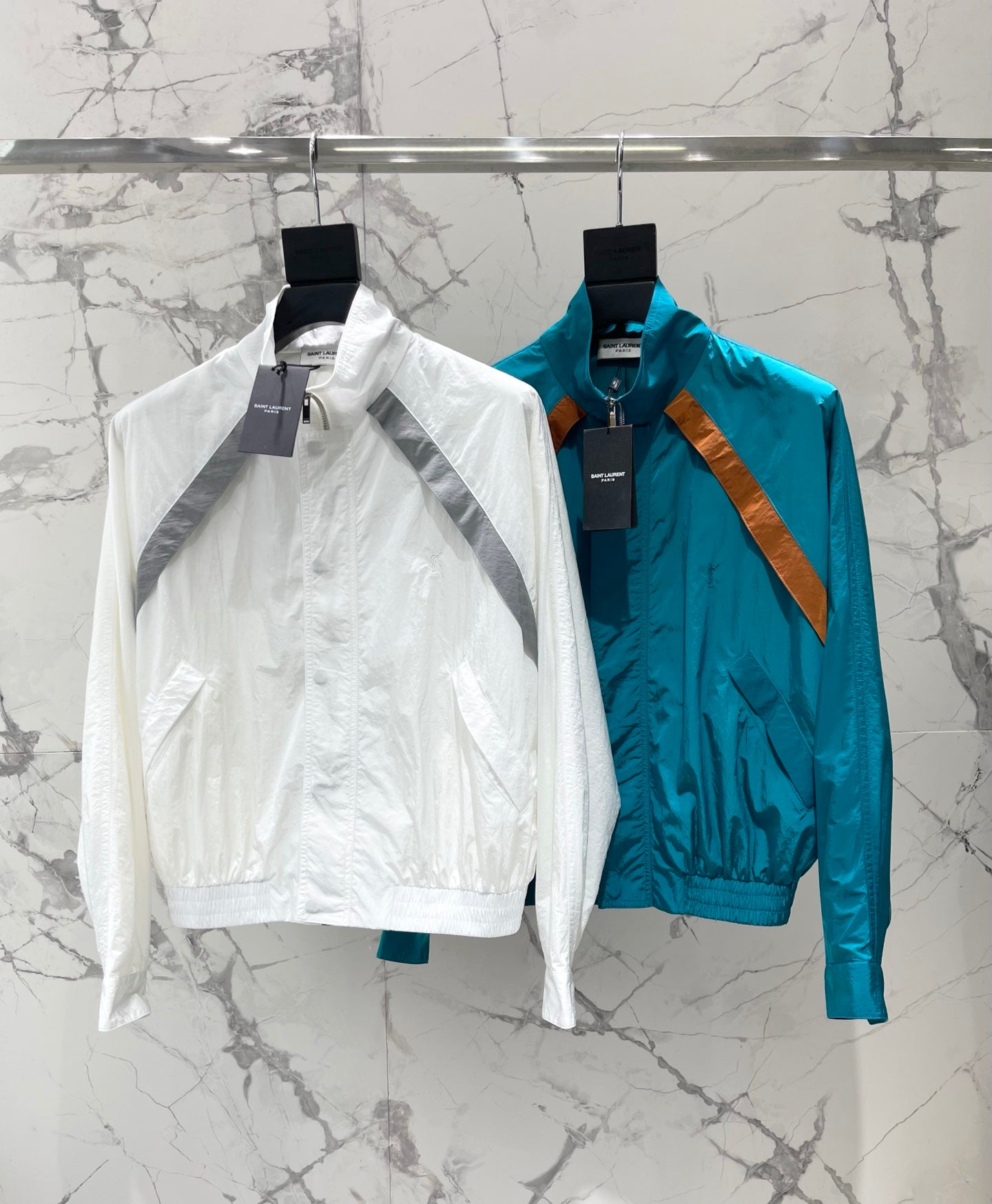 26SS NEW Stand Collar Color Block Lightweight Jacket