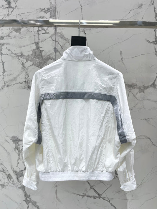 26SS NEW Stand Collar Color Block Lightweight Jacket