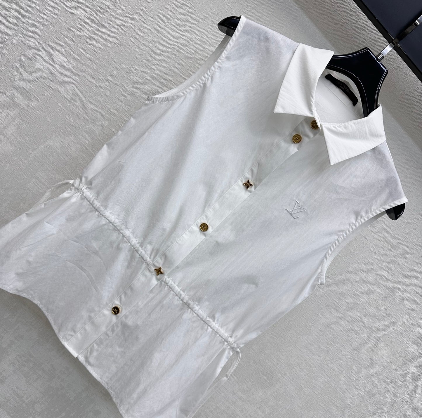 26SS NEW Drawstring Sleeveless Shirt