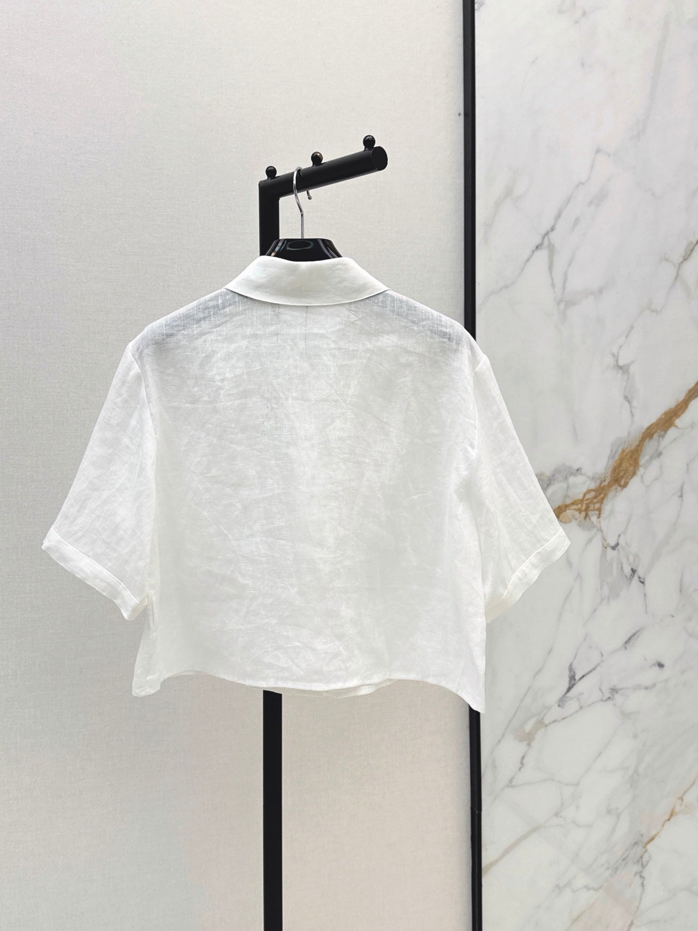 26SS NEW Resort style short embroidered shirt