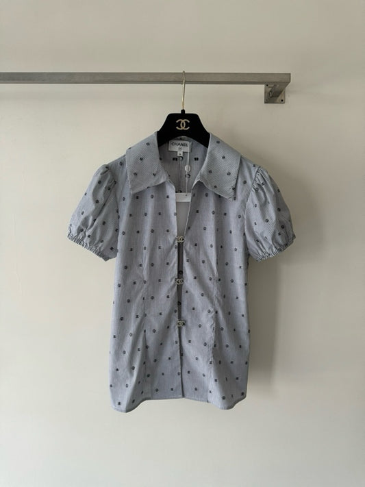 26SS NEW Jacquard Striped Short-Sleeve Shirt