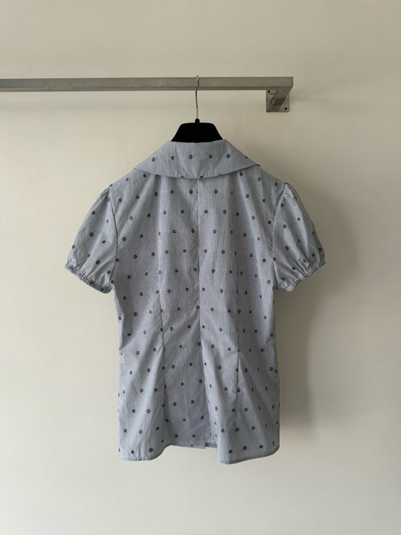 26SS NEW Jacquard Striped Short-Sleeve Shirt