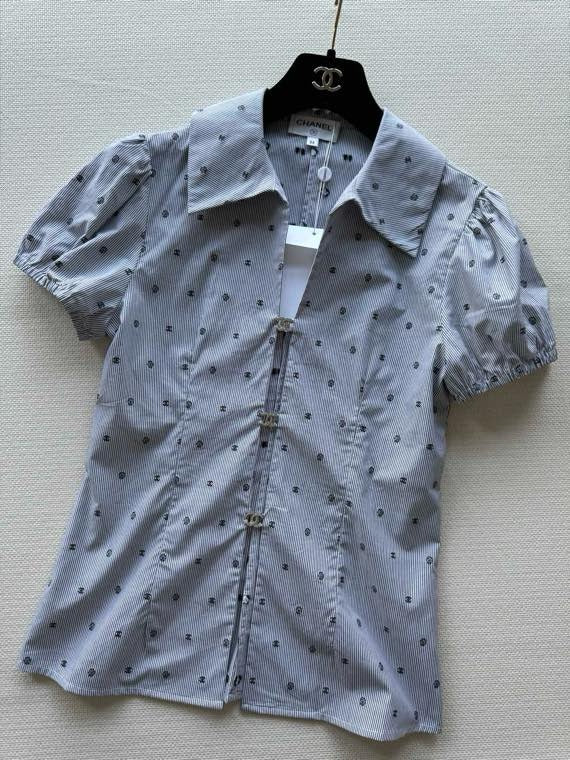 26SS NEW Jacquard Striped Short-Sleeve Shirt