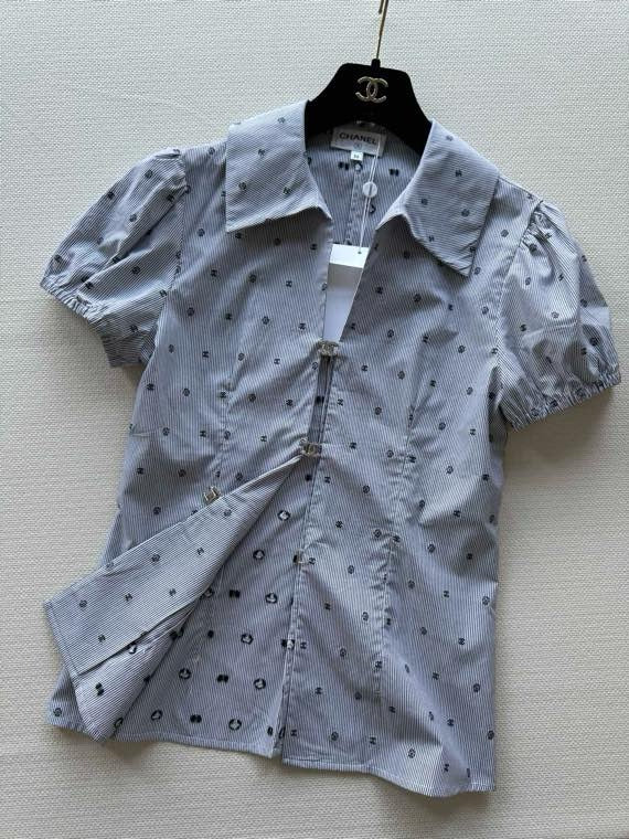 26SS NEW Jacquard Striped Short-Sleeve Shirt