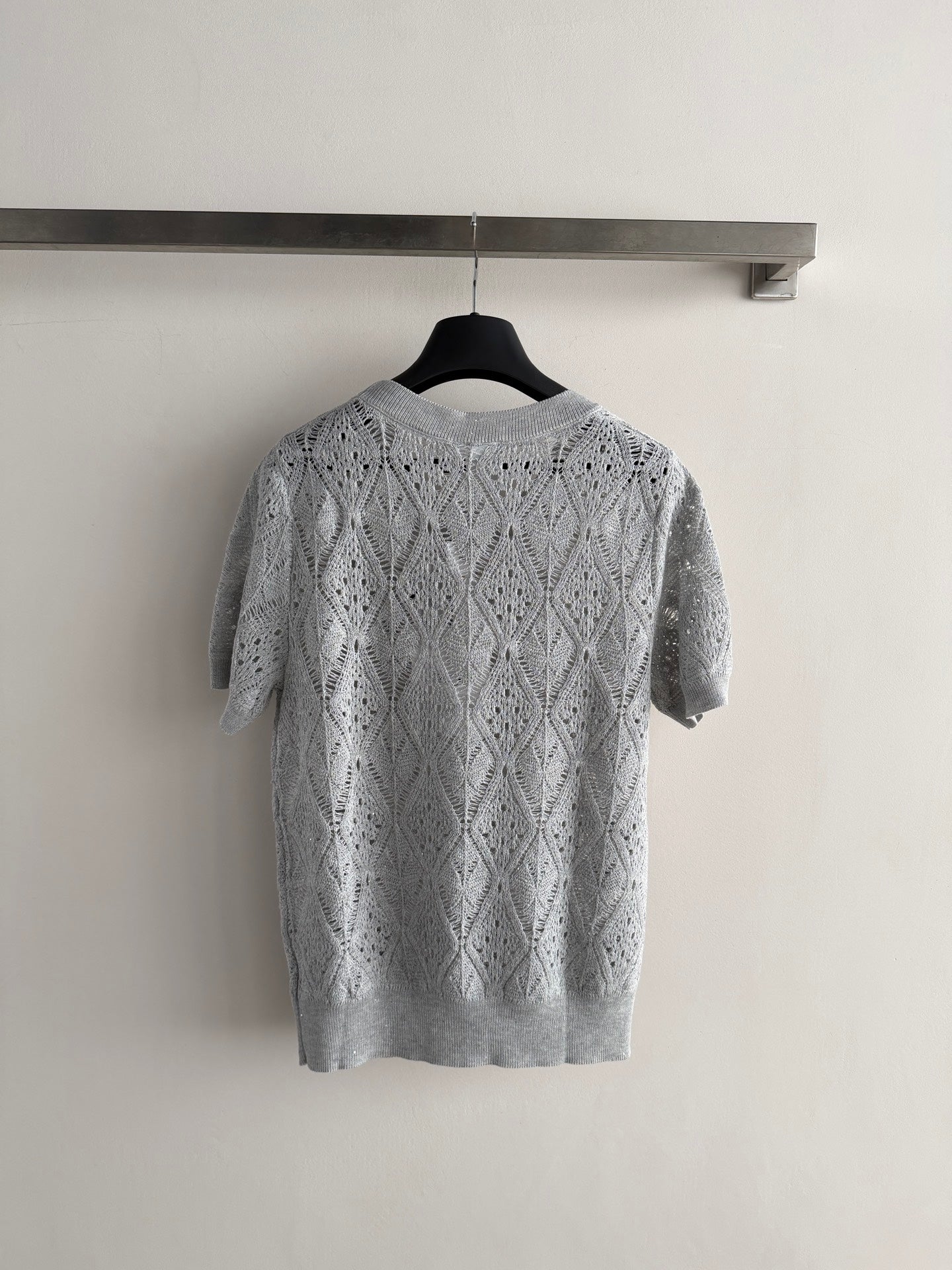26SS NEW Hollow Knitted Short Sleeve