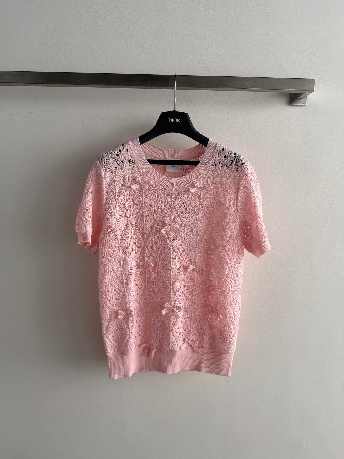 26SS NEW Hollow Knitted Short Sleeve