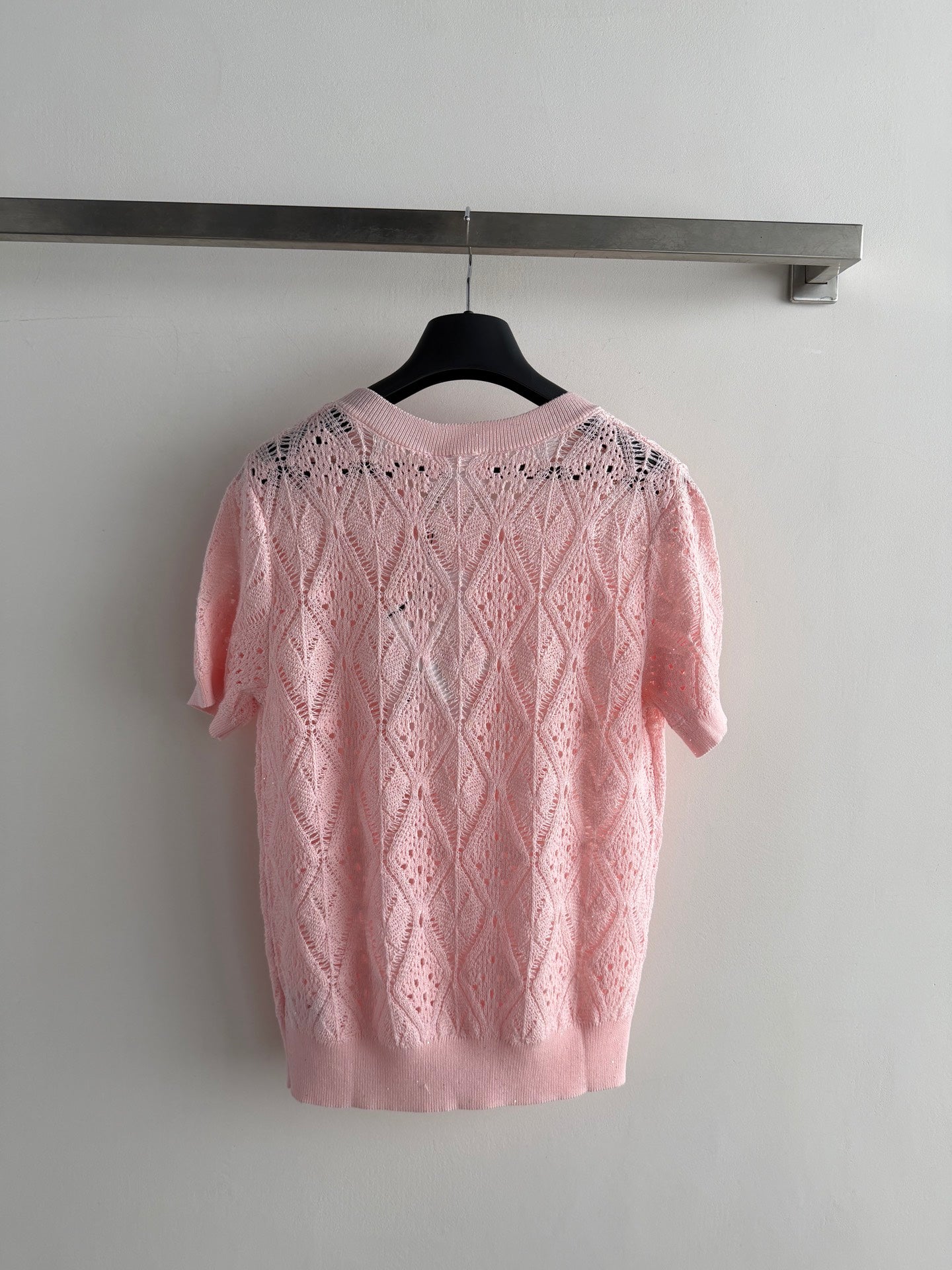 26SS NEW Hollow Knitted Short Sleeve