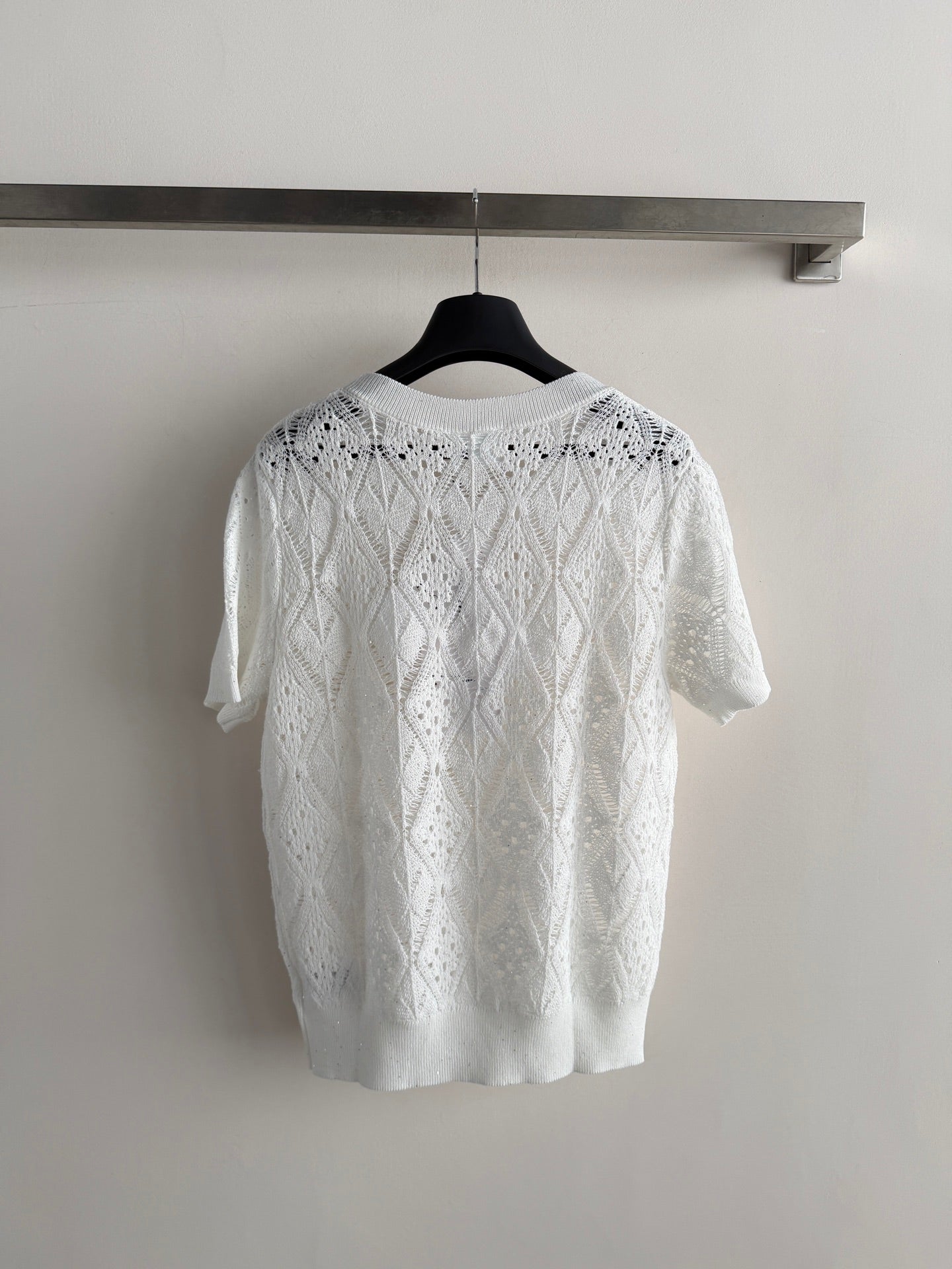26SS NEW Hollow Knitted Short Sleeve