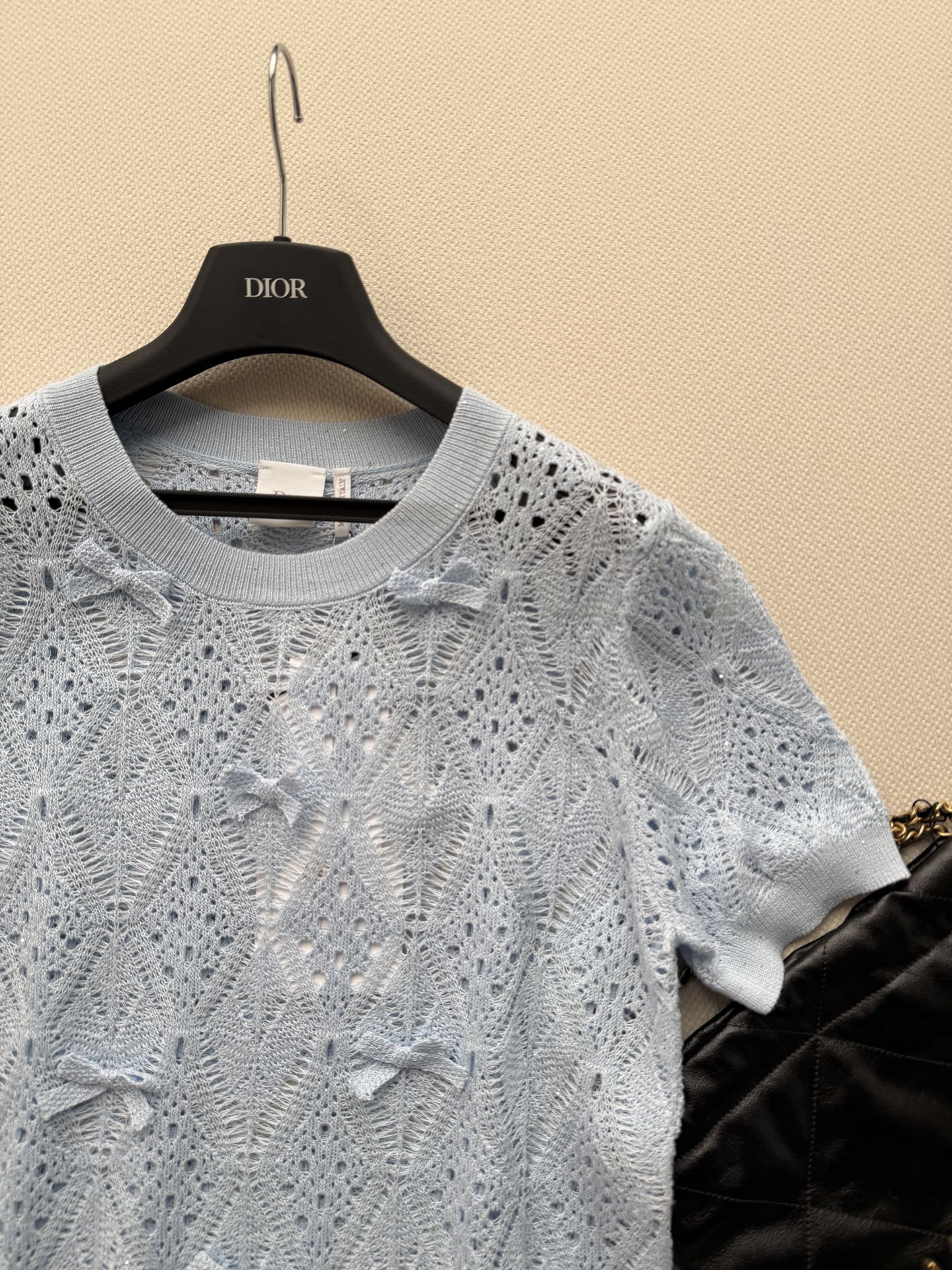 26SS NEW Hollow Knitted Short Sleeve