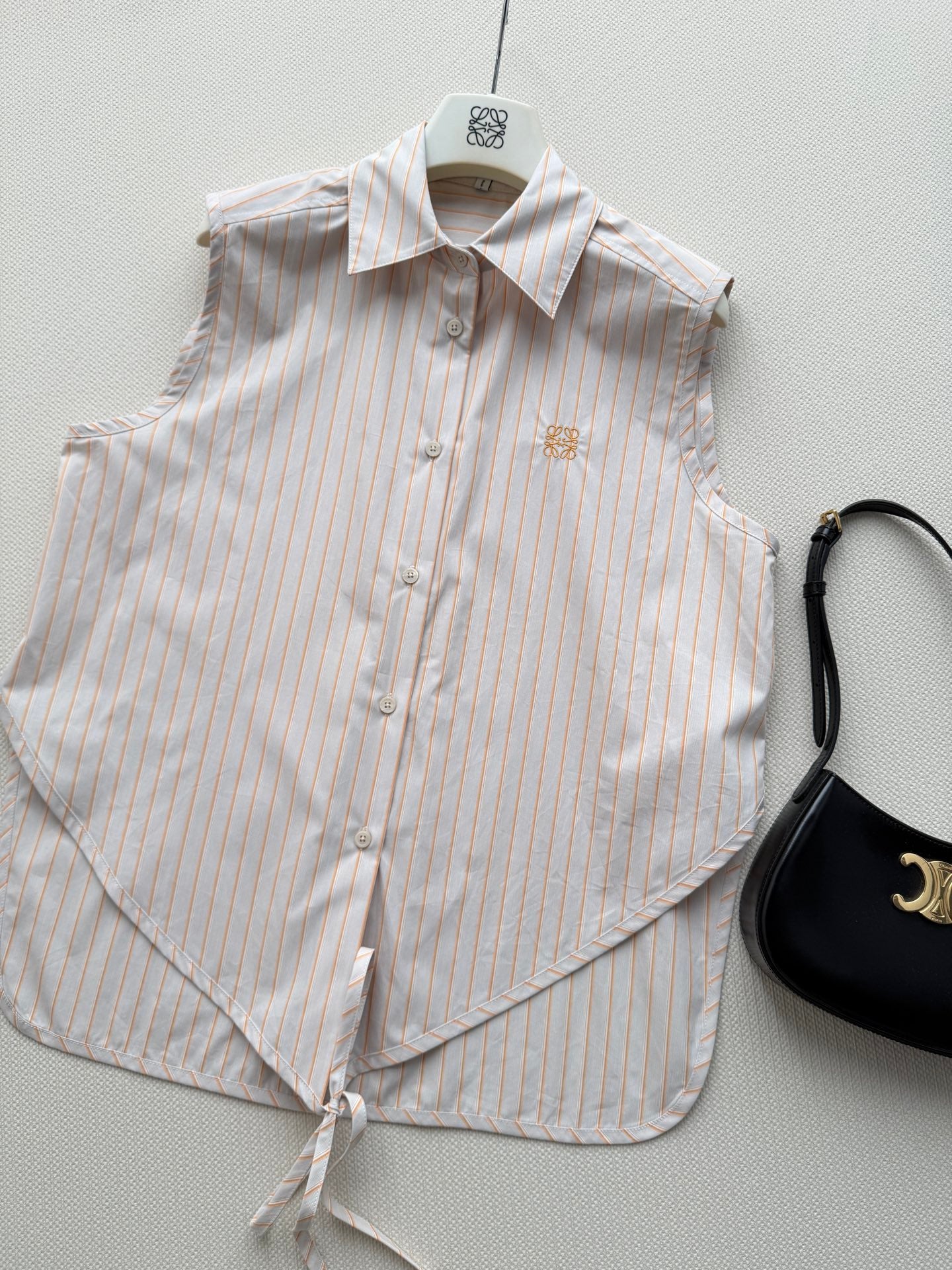 26SS NEW Vertical Striped Sleeveless Shirt