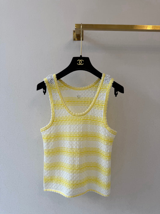🔥Highest Quality🔥26SS NEW Lemon Yellow Knitted Vest
